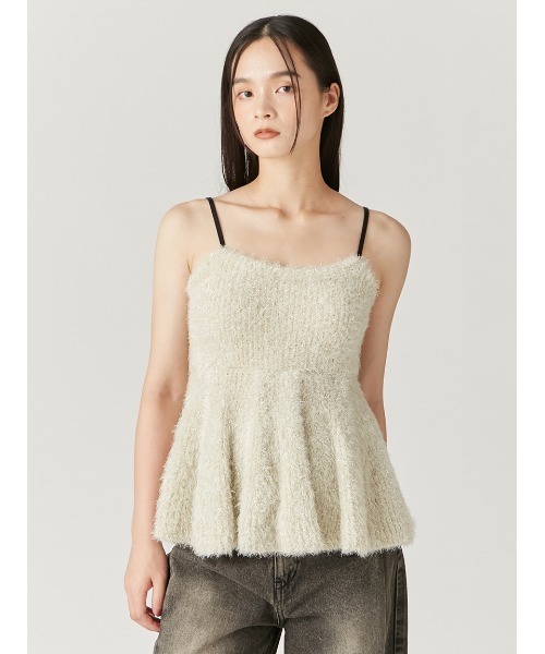 「FRAY I.D」 キャミソールニット ONE SIZE ブラック レディースの画像