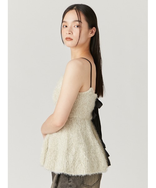 「FRAY I.D」 キャミソールニット ONE SIZE ブラック レディースの画像