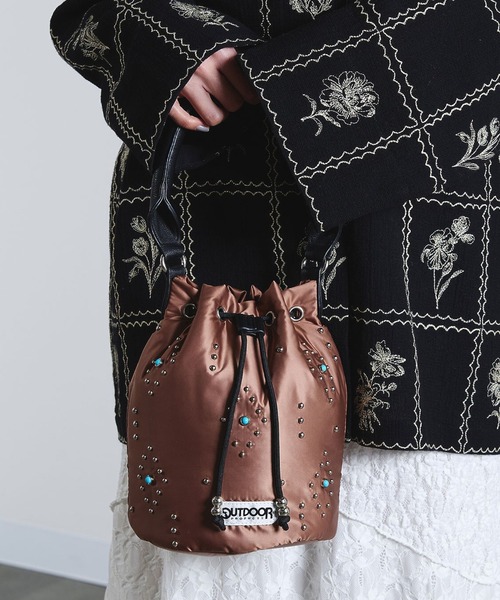 ショルダーバッグ バッグ (OUTDOOR PRODUCTS)STUDS DRAWSTRING BAG レディース