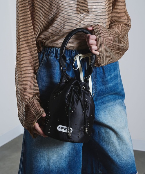 ショルダーバッグ バッグ (OUTDOOR PRODUCTS)STUDS DRAWSTRING BAG レディース