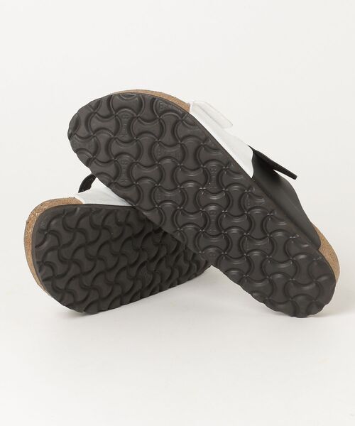 「BIRKENSTOCK」 ビーチサンダル 38 ブラック×ホワイト レディース_画像3