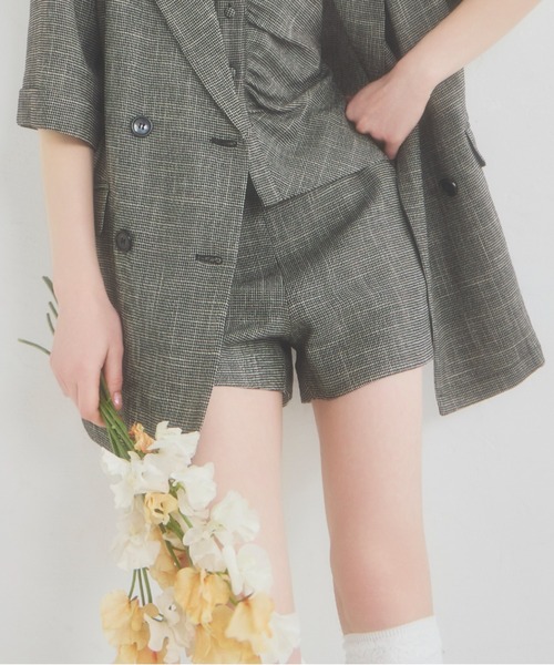 Heather（ヘザー） パンツ サマーツイードタイトショートパンツ 670828