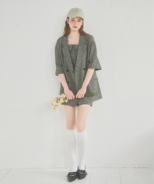 Heather（ヘザー） パンツ サマーツイードタイトショートパンツ 670828