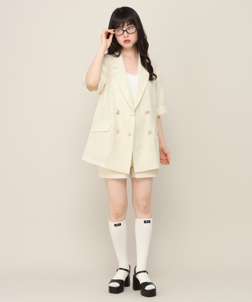 Heather（ヘザー） パンツ サマーツイードタイトショートパンツ 670828