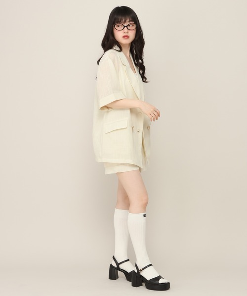 Heather（ヘザー） パンツ サマーツイードタイトショートパンツ 670828