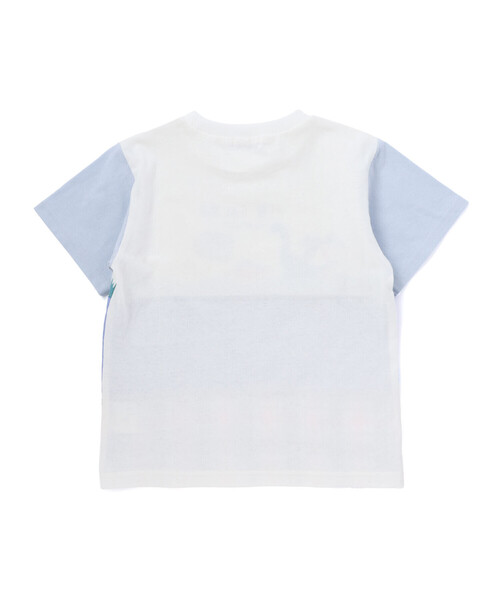 SLAP SLIP（スラップスリップ） tシャツ 「お揃い」化石恐竜切り替え