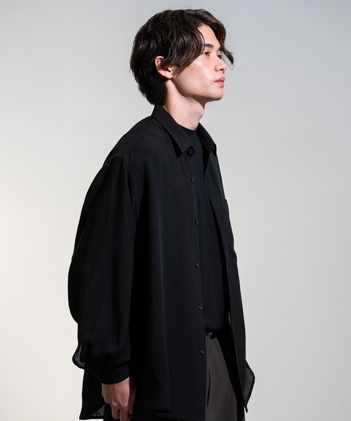 CITY TOKYO シャツ 「CITY TOKYO」Twist linen オーバーシャツ メンズ