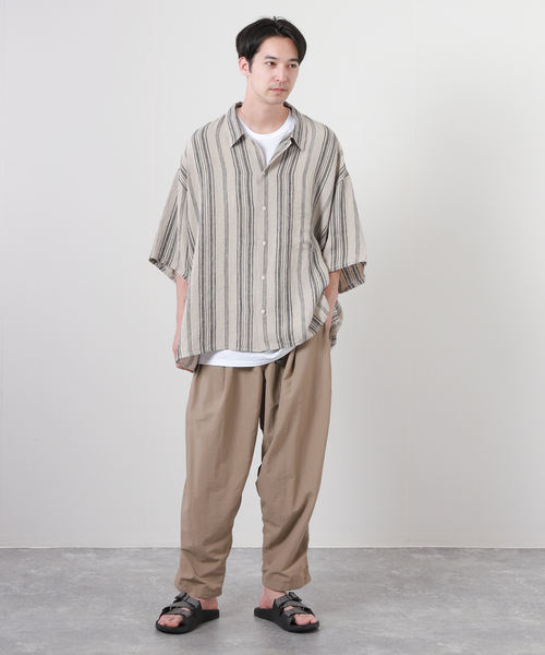 「JOURNAL STANDARD J.S HOMESTEAD」 7分袖シャツ FREE グリーン メンズ_画像5