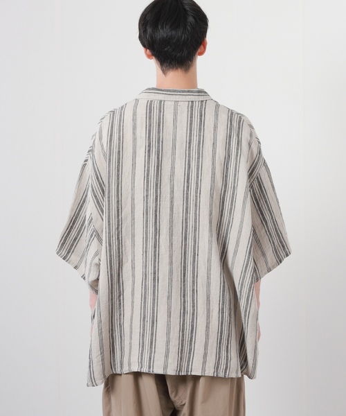 「JOURNAL STANDARD J.S HOMESTEAD」 7分袖シャツ FREE グリーン メンズ_画像8