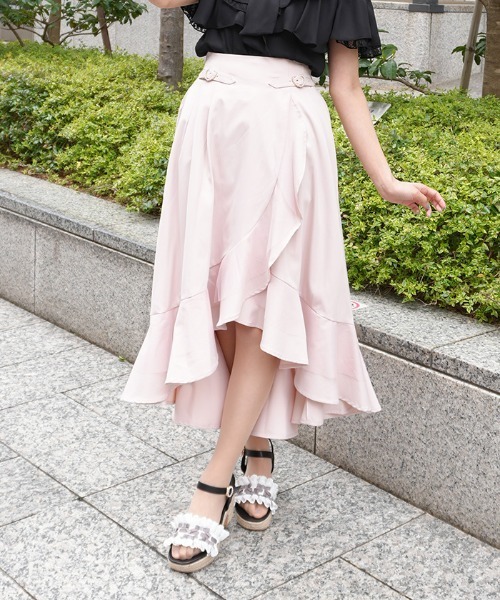 axes femme POETIQUE スカート ラッフルフリルイレヘムSK : ZOZOTOWN