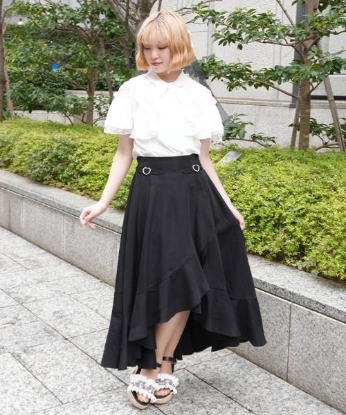 axes femme POETIQUE スカート ラッフルフリルイレヘムSK : ZOZOTOWN