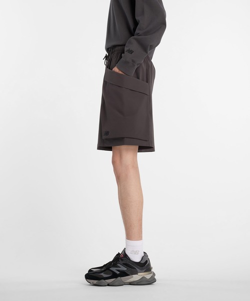 New Balance（ニューバランス） カーゴパンツ NB GREYショート8インチ