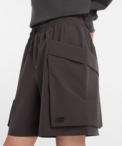 New Balance（ニューバランス） カーゴパンツ NB GREYショート8インチ