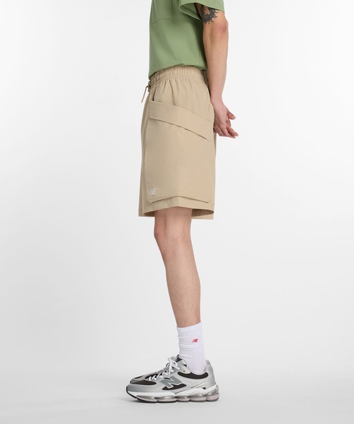 New Balance グレー ショートパンツ Mサイズ USA New Balance（ニューバランス） カーゴパンツ NB GREYショート8インチ