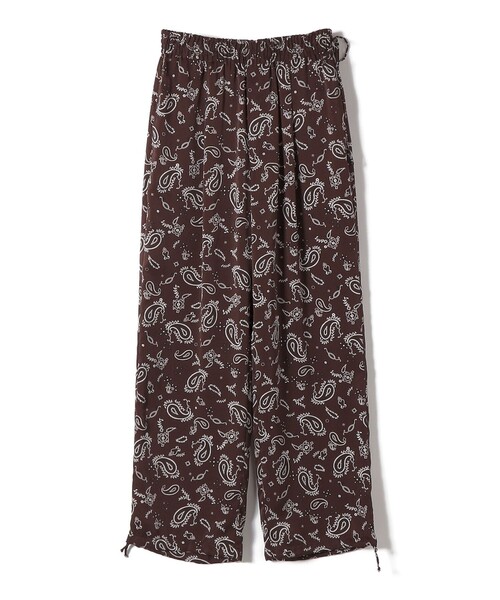TICCA ネイビー ペーズリー柄パンツ　フリーサイズ27日迄SALE価格 TICCA（ティッカ） パンツ 「SHIPS別注」TICCA×manipuri:「手洗い可能