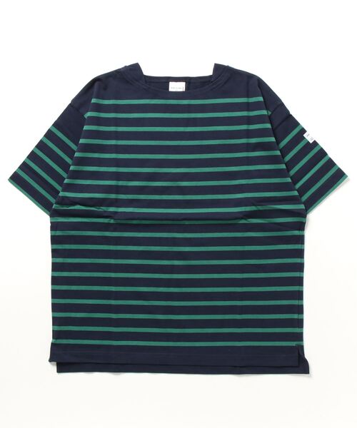 「COMMON WARE」 「MONT KEMMEL」半袖カットソー 36 ネイビー レディース_画像4