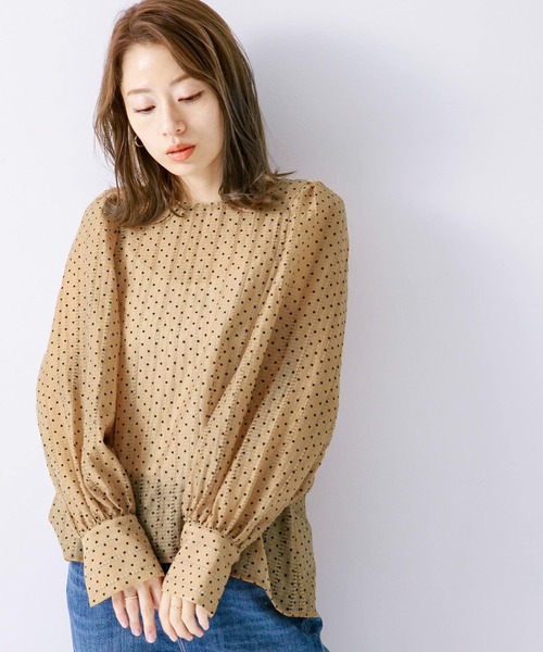 「URBAN RESEARCH Sonny Label」 長袖ブラウス FREE グレー レディース_画像2