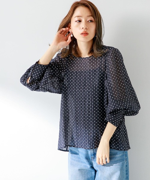 「URBAN RESEARCH Sonny Label」 長袖ブラウス FREE グレー レディース_画像3