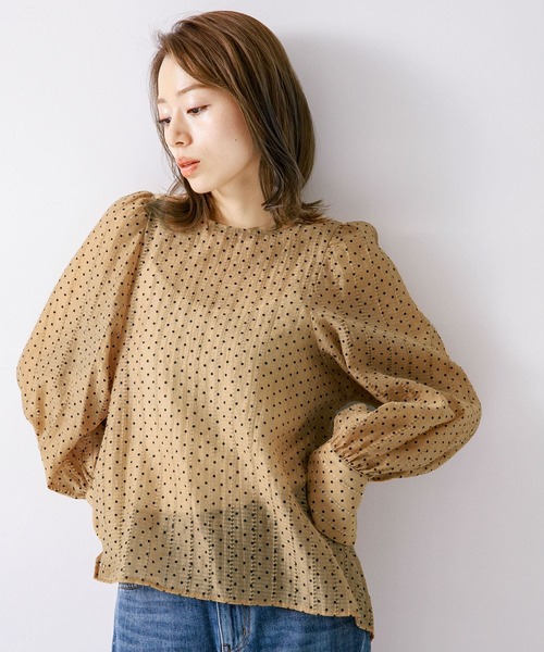 「URBAN RESEARCH Sonny Label」 長袖ブラウス FREE グレー レディース_画像6