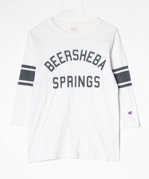 Champion（チャンピオン） 7分袖カットソー SMALL ホワイト レディース