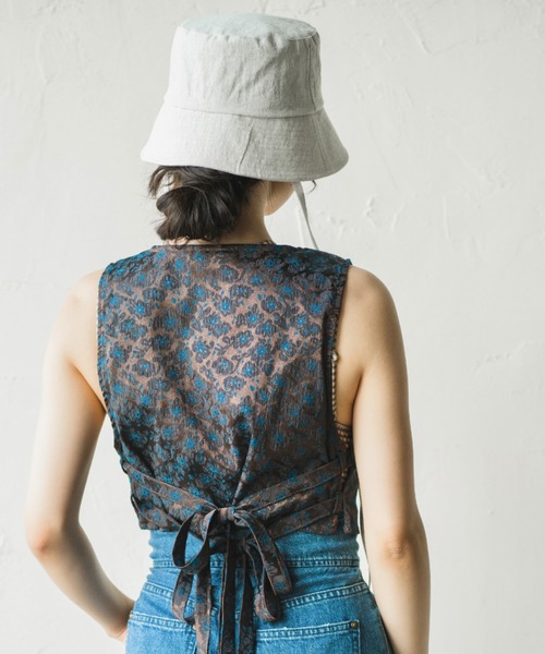 「ORIENT MILLINERY」 ハット FREE ブラック レディース_画像4