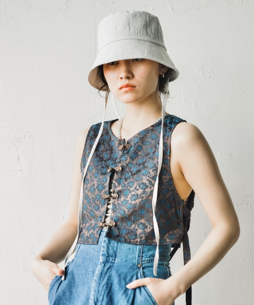 「ORIENT MILLINERY」 ハット FREE ブラック レディース_画像7