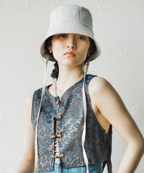 「ORIENT MILLINERY」 ハット FREE ブラック レディース_画像8