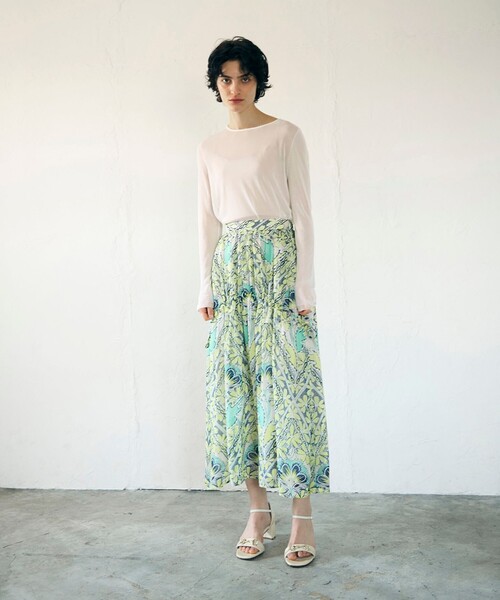 「GRACE CONTINENTAL」 ロングスカート 36 ブルー レディース_画像3