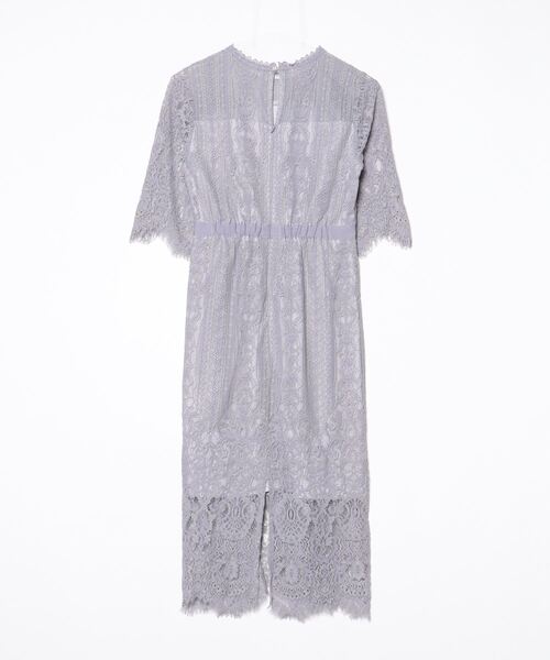 「GIRL」 半袖ワンピース S ブルーグレー レディース_画像2