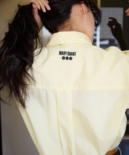 「MARY QUANT」 長袖シャツ フリ- ブラック レディース_画像9