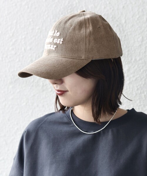 「VARZAR」 キャップ ONE SIZE チャコールグレー レディース_画像3