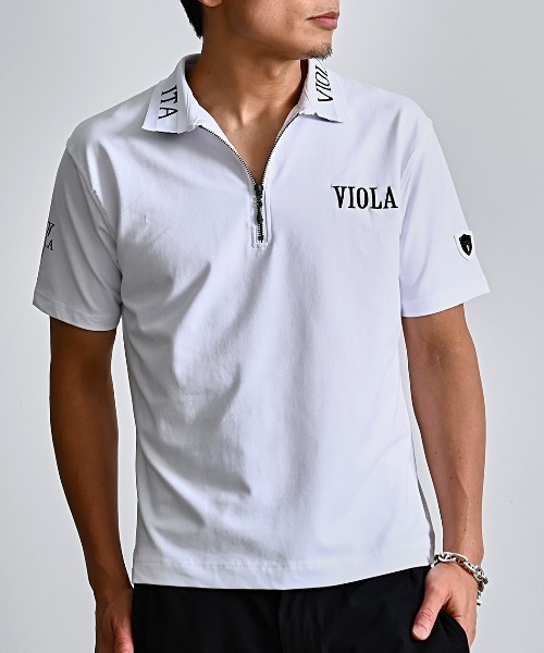VIOLA シャツ 半袖 「VIOLA rumore/ヴィオラ ルモーレ」 PRINT ZIP