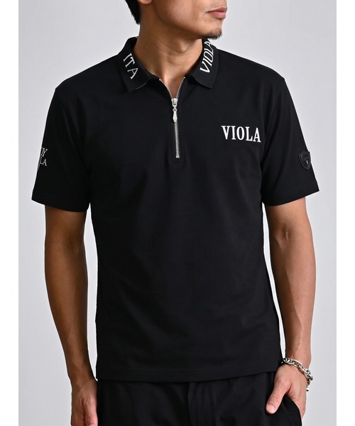 VIOLA シャツ 半袖 「VIOLA rumore/ヴィオラ ルモーレ」 PRINT ZIP