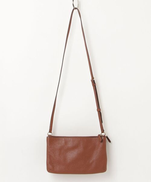 COACH（コーチ） ペブルドレザー レイラ ダブルガセット ショルダー
