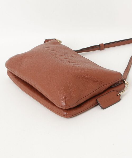 COACH（コーチ） ペブルドレザー レイラ ダブルガセット ショルダー