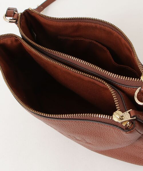 COACH（コーチ） ペブルドレザー レイラ ダブルガセット ショルダー