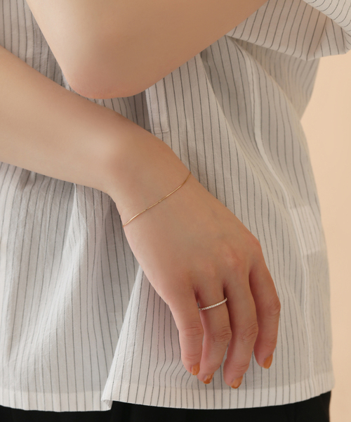 Lilas ブレスレット コンパクトチェーンブレス K10 レディース