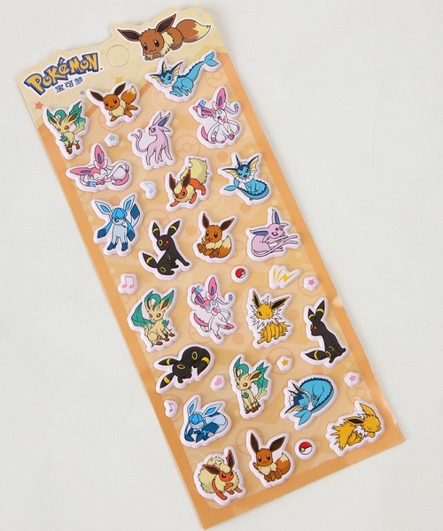 FLANEEK. ステッカー ポケットモンスターぷっくりシール（ポケモン