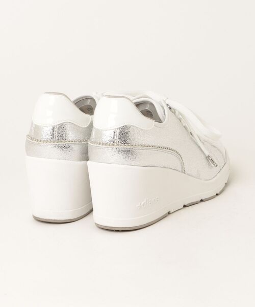 「+diana」 ローカットスニーカー 23.5cm グレー レディース_画像2