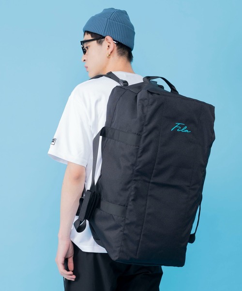 【FILA/フィラ】3way ボストンバッグ リュック ショルダーバッグ 47L FILA ボストンバッグ 「FILA/フィラ」 WEB限定 別注 筆記体 BIG