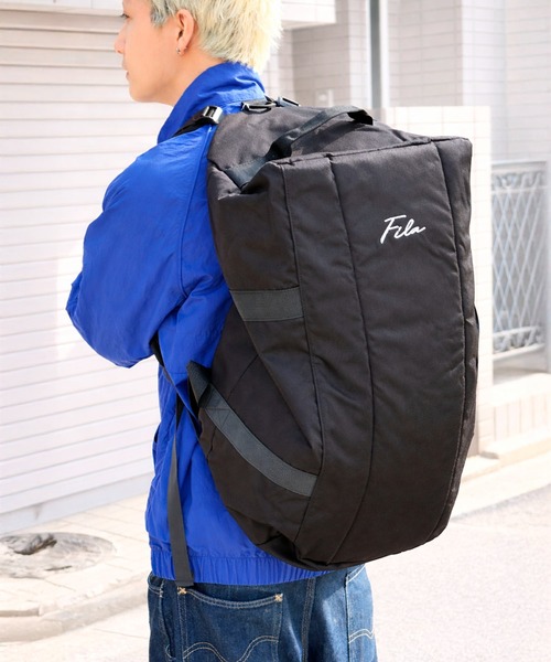 デニムリメイク　ボストン型　３way リュック　底板、ドリンクポケット付き 02 デニムリメイクバッグ バックパック remake backpack しぼり