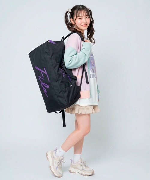 FILA（フィラ） ボストンバッグ 別注 ミニ 筆記体 ロゴ 3way ボストン