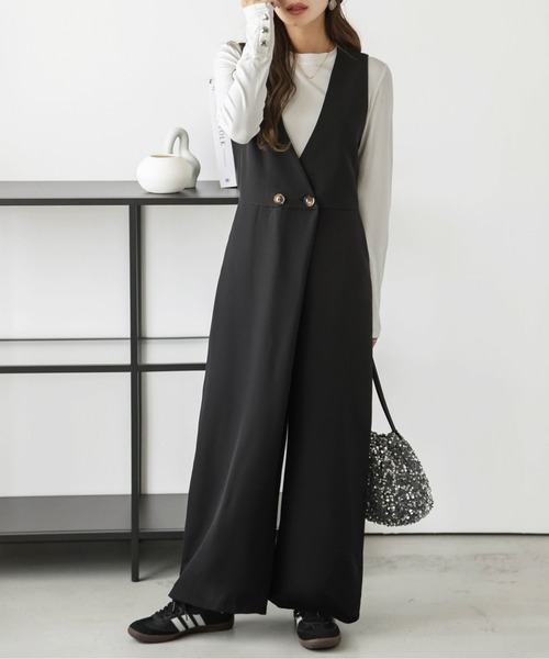 サロペット オーバーオール ラップ風オールインワン レディース | SUGAR BISKET | 21