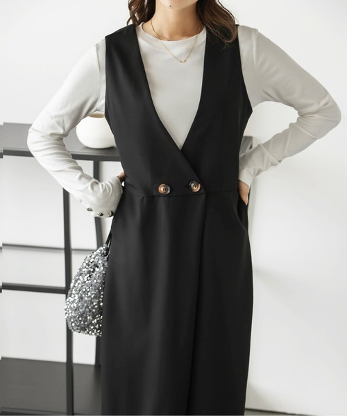 サロペット オーバーオール ラップ風オールインワン レディース | SUGAR BISKET | 24