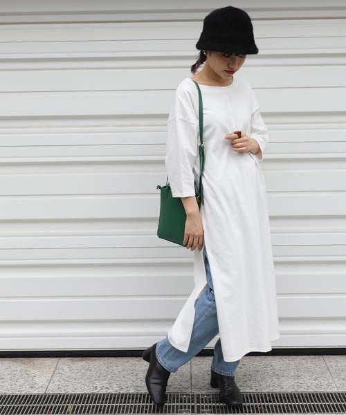 ワンピース N A S 前後2wayサイドスリット７部袖ロングtシャツ Zozotown Paypayモール店 通販 Paypayモール