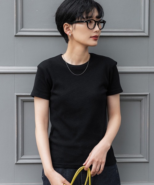 tシャツ Tシャツ スラブコンパクト半袖TEE