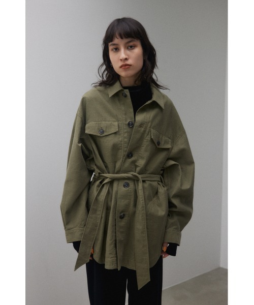 ブラックバイマウジー　loose military shirt jacket 新 ブラックバイマウジー loose military shirt jacket 新