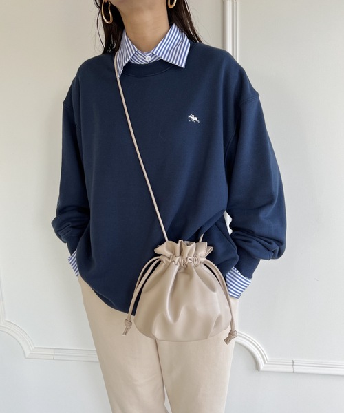 ショルダーバッグ バッグ 2WAY PU 巾着ミニショルダー レディース