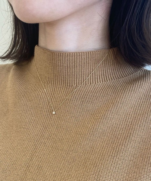ネックレス 「WEB限定」K10イエローゴールド 一粒 ネックレス レディースの画像