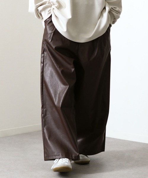 [美品] HATRA Dia Trousers 袴プリーツパンツ ブラウン HATRA(ハトラ)】Dia Trousers パンツ(BT01-25ss) | CAMBIO カンビオ